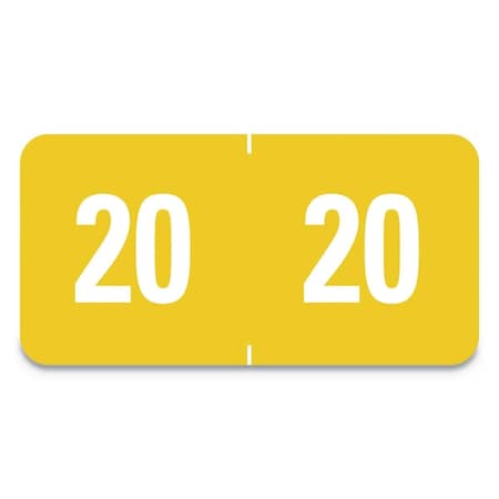 Smead Smead Manufacturing SMD Year 2021 End Tab Folder Sheet LabelsWhite 67921